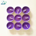 Wholesale scented colored tea light candle in aluminum cup